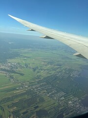 Obraz premium view from airplane window