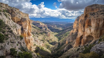 Naklejka premium Laguart valley vista in Spain