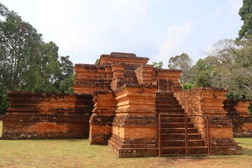 muara jambi temple is one of hesitage from indonesia