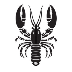 Lobster in cartoon, doodle style . Image for t-shirt, web, mobile apps and ui. Isolated 2d vector illustration in logo, icon, sketch style, Eps 10, black and white. AI Generative