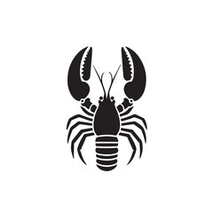 Lobster in cartoon, doodle style . Image for t-shirt, web, mobile apps and ui. Isolated 2d vector illustration in logo, icon, sketch style, Eps 10, black and white. AI Generative