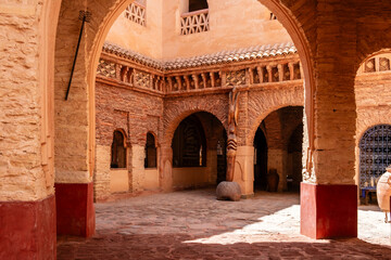 Arches in Agadir Medina - reconstruction of Agadir's old town with traditional Moroccan...