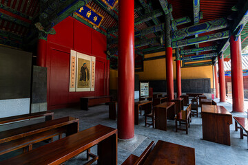 Ancient Architecture Landscape of Confucius Temple China in Qufu City, Shandong Province, China
