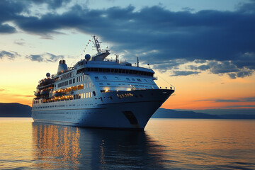 Harlequin Cruise Ship on Global Voyage: A Photographic Journey Across the Seas