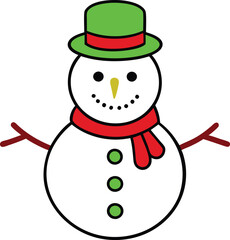 snowman vector tracing illustration art