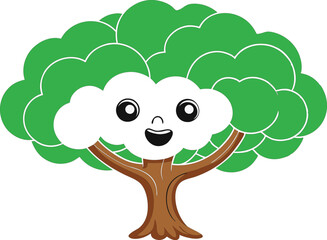 Tree vector design illustration art