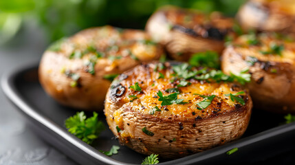 Grilled Portobello Mushrooms Coffee Shop Ambian