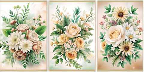 collage of flowers
