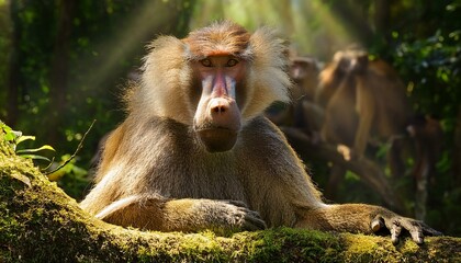 Obraz premium Mandril hembra