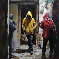 people in the street