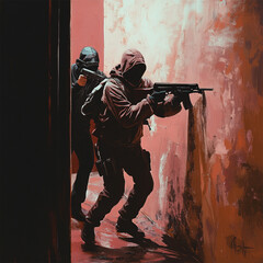 person with gun