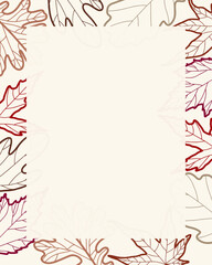 autumn leaves frame