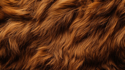Naklejka premium A natural and earthy seamless background featuring warm, fluffy brown fur, creating a rustic and outdoorsy aesthetic ideal for nature-inspired designs or cozy cabin decor.