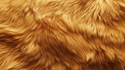 Naklejka premium A beautifully realistic seamless background of golden retriever fur, highlighting the rich golden shades and soft, fluffy texture for a warm and authentic appearance. Ideal for pet-focused projects