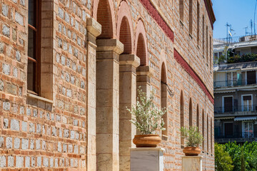 Architecture of buildings near the Acropolis in Athens, Greece, Europe