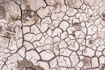 Aridity, cracked and scorched earth and soil. The concept of global warming