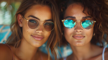 Group Friends Having Great Time Music Festiv