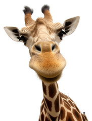 Obraz premium PNG Selfie giraffe wildlife animal mammal.