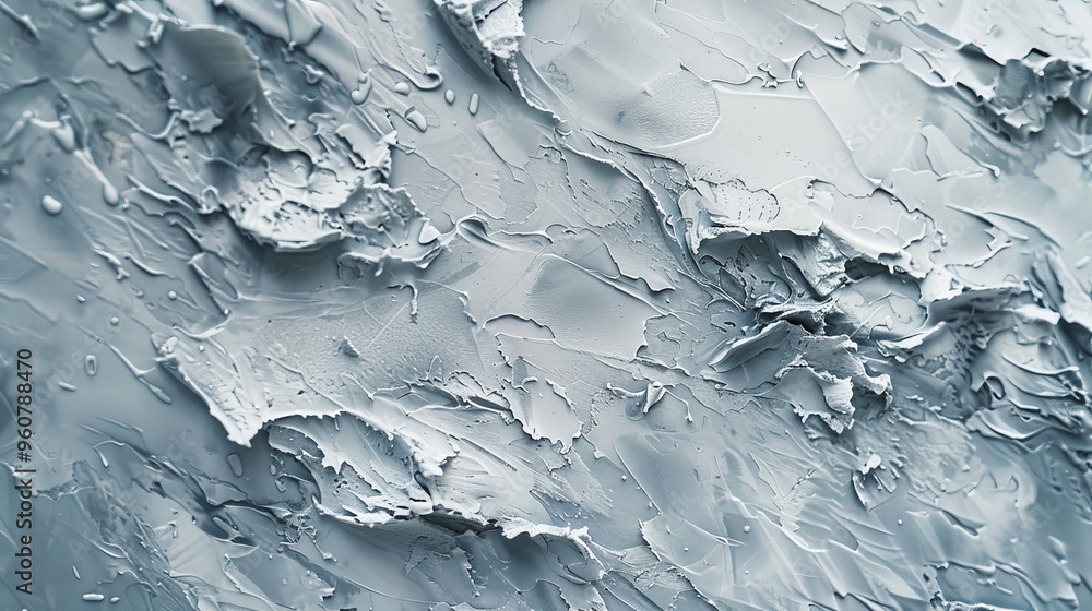 Poster luminous textured surface resembling abstract waves in muted gray tones, captured in natural light, 