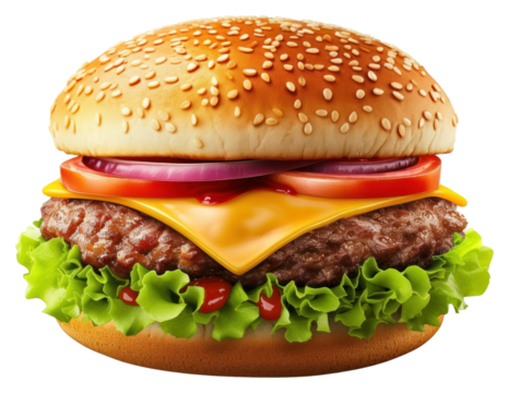 PNG Aesthetic burger vector icon food white background hamburger. - Powered by Adobe