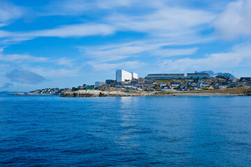Coastal skyline of Nuuk Greenland