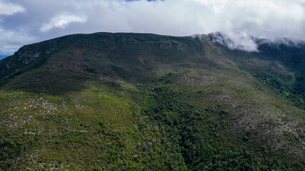 Landscape in the Mountains with Clouds