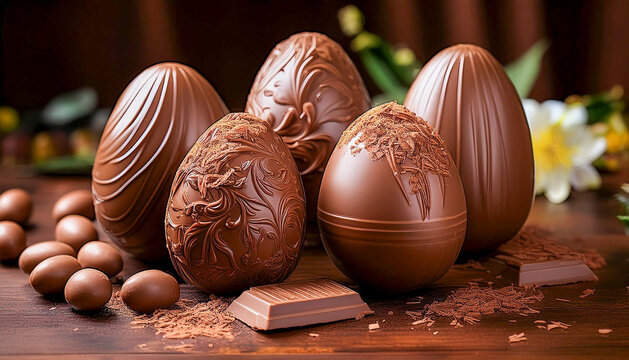 Chocolate Easter eggs