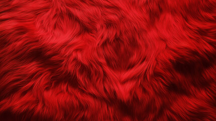 Fototapeta premium Lifelike and seamless red fluffy fabric pattern, featuring a warm and inviting texture with soft fibers. Ideal for creating winter-themed designs or cozy digital illustrations.