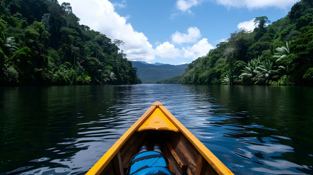 Guyane Navigation Sur Lac Petit Saut