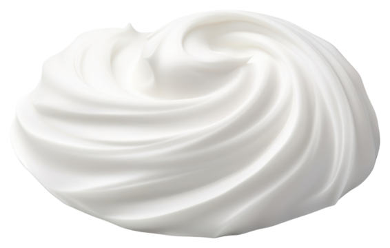 PNG Dessert cream icing white.