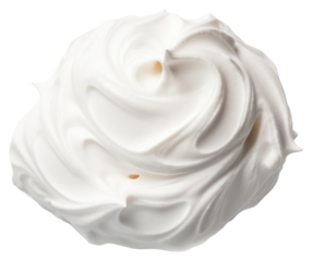 PNG Dessert cream icing white.