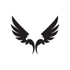 Black Eagle Vector Drawing for web and mobile print,eagle vector drawing