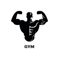 Bodybuilder icon,symbol and vector,Can be used for web, print and mobile
