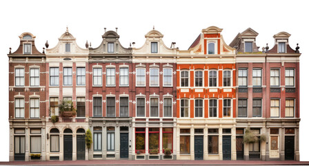 PNG  Dutch row houses architecture building window.