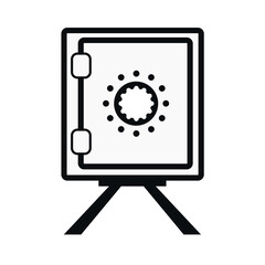 Fototapeta premium Safe Icon symbol, and vector, Can be used for web, print, and mobile