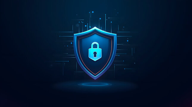 Cyber ​​security and data protection, internet network security, protect business and financial transaction data from cyber attack, user private data security encryption.