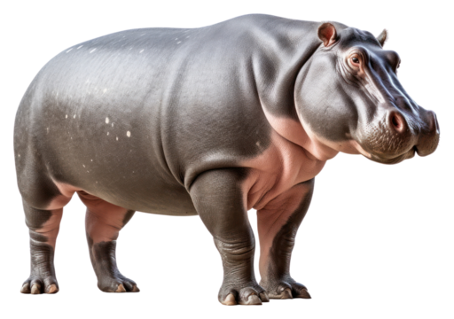 PNG Hippo wildlife animal mammal.
