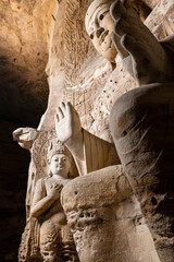 Exquisite Sculpture Art of Yungang Grottoes in Datong, China