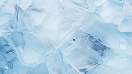 Obraz premium A close-up view of clear ice cubes, showcasing their texture and transparency.