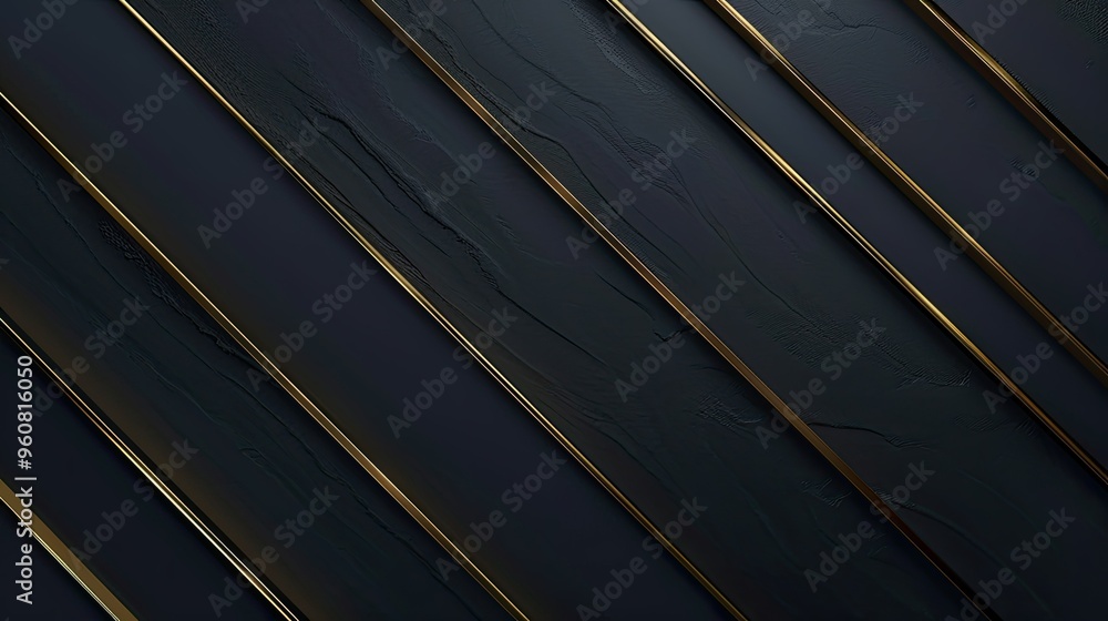 Poster a close-up view of dark textured panels with metallic accents, creating a modern and elegant aesthet