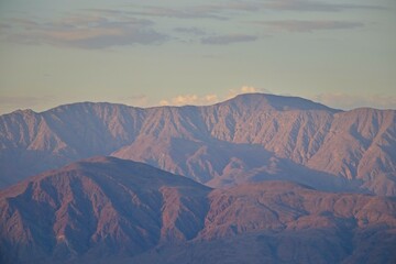 The sun sets over Borrego Springs, a small town on the edges of the Colorado Desert of California
