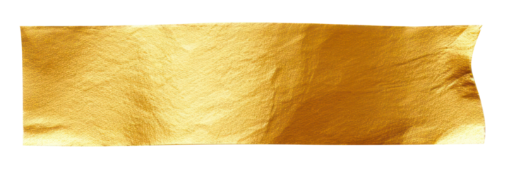 PNG Gold color washi tape paper white background rectangle.