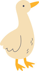 Standing Goose Hand Drawn