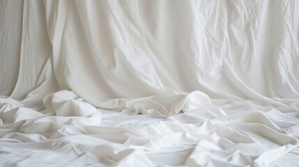 Obraz premium Subtle white material texture backdrop