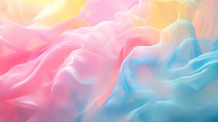 Obraz premium Abstract background of soft, colorful, flowing fabric.