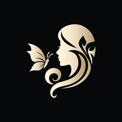 Winged Serenity A Woman’s Ethereal Charm