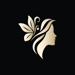 Butterfly Beauty A Woman's Grace in Vector