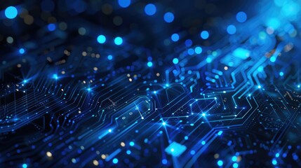 Parts of program code of abstract digital data technology concept background. Abstract technology colors hexagon wave with motion dots and lines.