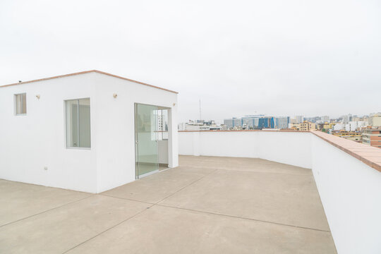 terraza de oficina duplex con vista exterior