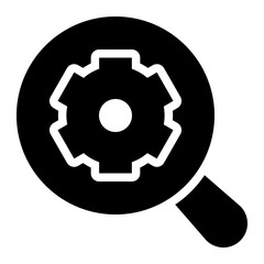 search engine, searching, browsing, artificial intelligence, internet solid or glyph icon